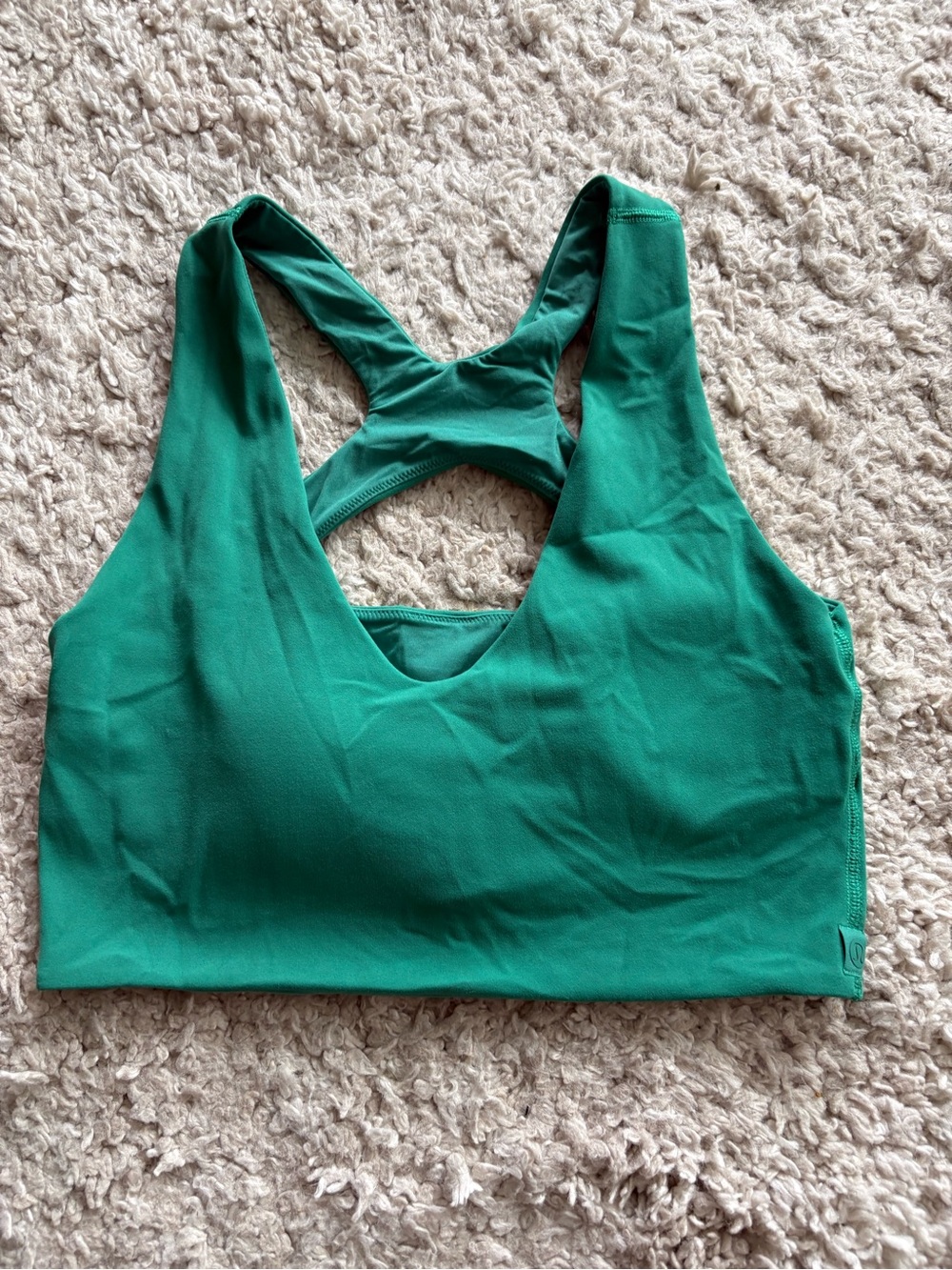 lululemon athletica Emerald Green Racerback Sports Bra